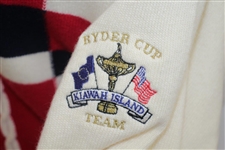 Mark Calcavecchia's 1991 Ryder Cup USA Team Issued Red/White/Blue Cashmere Sweater