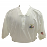 Mark Calcavecchias 1991 Ryder Cup USA Team Issued White Short Sleeve Shirt - XXL