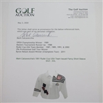 Mark Calcavecchia's 1991 Ryder Cup USA Team Issued Fancy Short Sleeve Shirt - XXL