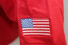 Mark Calcavecchia's 1991 Ryder Cup USA Team Issued Red Short Sleeve Shirt - XXL