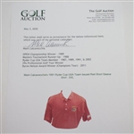 Mark Calcavecchia's 1991 Ryder Cup USA Team Issued Red Short Sleeve Shirt - XXL