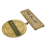 1922 US Amateur Championship at The Country Club Brookline Member Badge - T.B. Gammett