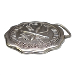 1913 Pinehurst Sterling Silver 'Ask The Man' Tin Whistles 2nd Prize Medal Won by W.G. Clark