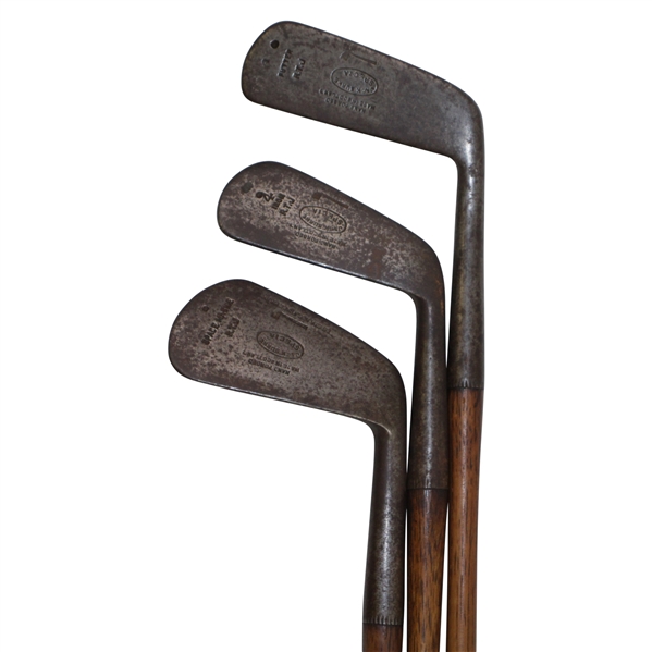 Three Tom Stewart RTJ Irons - 4-iron, Spade Mashie, & Putter