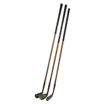Three Tom Stewart RTJ Irons - 4-iron, Spade Mashie, & Putter