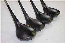 Set of Four MacGregor M75 Eye-O-Matic Tourney Woods