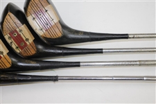 Set of Four MacGregor M75 Eye-O-Matic Tourney Woods
