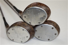 Set of Three Textolite R14 Woods by General Electric - Driver, Brassie, & Spoon