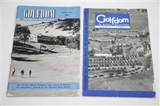 Five Vintage Golfdom Magazines - February 1940(x3), July 1941, & June 1955