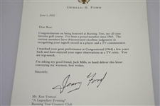 Ken Venturi's Personal Signed Congratulatory Letter from President Gerald Ford JSA ALOA