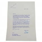 Ken Venturis June 1964 Signed US Open Congrats Letter from Bing Crosby with Envelope JSA ALOA