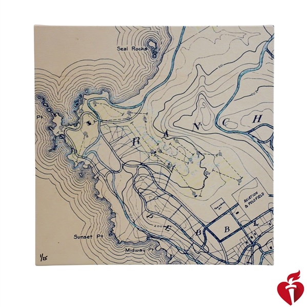 The Lost Routings of Cypress Point Ltd Ed #1/25 Canvas Print - All Proceeds to American Heart Assoc.