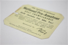 1959 Bing Crosby National Pro-Am Sunday Final Round Ticket #788 - Art Wall Winner