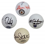 PGA Champs Al Geiberger, Dave Stockton, Davis Love III, & Shaun Micheel Signed Golf Balls JSA ALOA