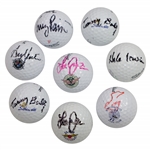 US Open Champions Signed Golf Balls - Bolt(x2), Janzen(x2), Zoeller, Pavin, Irwin, & North JSA ALOA