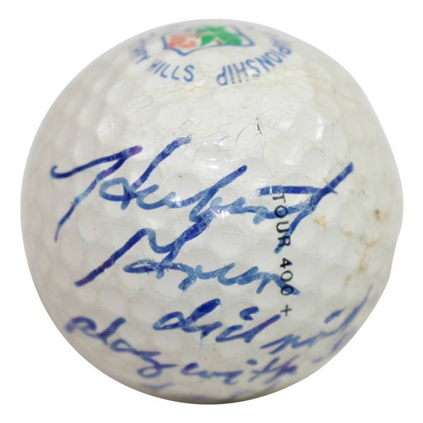 Hubert Green Signed 1985 PGA Championship at Cherry Hills Logo Golf Ball JSA ALOA