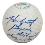 Hubert Green Signed 1985 PGA Championship at Cherry Hills Logo Golf Ball JSA ALOA