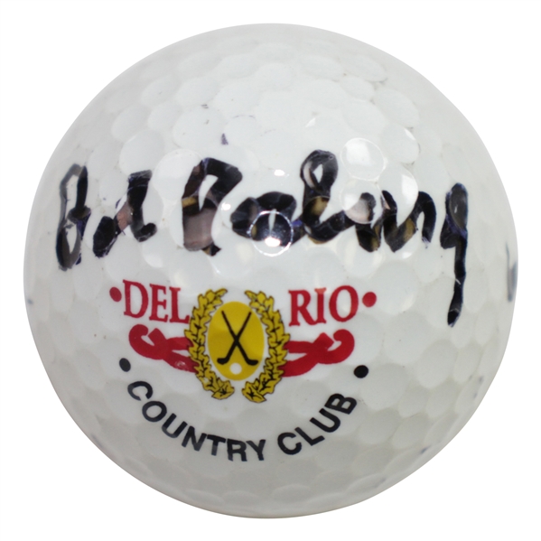 Bob Rosburg Signed Del Rio Country Club Logo Golf Ball JSA ALOA