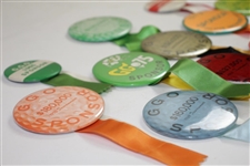 Twelve (12) Greater Greensboro Open Sponsor Badges with Ribbons