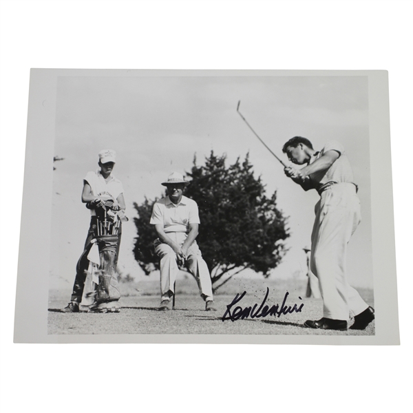 Ken Venturi Signed 1953 UPI Photo at US Amateur Championship JSA ALOA