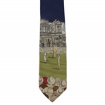 Currier & Ives Bobby Jones Wins British Open at St. Andrews Image Themed Ralph Lauren Tie