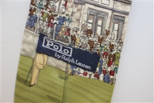Currier & Ives Bobby Jones Wins British Open at St. Andrews Image Themed Ralph Lauren Tie