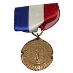 1944 Southern California Public Links Team Play Class E Champions Medal with Ribbon