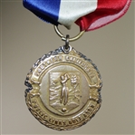 1944 Southern California Public Links Team Play Class E Champions Medal with Ribbon