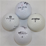 Ray Floyd, Curtis Strange, Justin Leonard, & Kevin Kisner Signed Golf Balls JSA ALOA