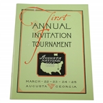 1934 Augusta Invitational Masters Tournament Reproduction Program
