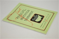 1934 'Augusta Invitational' Masters Tournament Reproduction Program