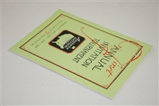1934 'Augusta Invitational' Masters Tournament Reproduction Program
