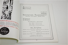 1934 'Augusta Invitational' Masters Tournament Reproduction Program