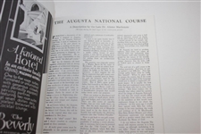 1934 'Augusta Invitational' Masters Tournament Reproduction Program