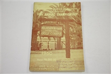 1960 Southern California P.G.A. Championship Official Program & Ticket #262