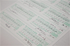 Jack Nicklaus Signed 1986 Masters Tournament Four Day Replica Scorecard Display JSA ALOA