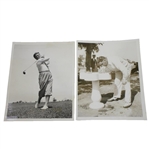 1933 US Open at North Shore GC Wire Photos - Olin Dutra & Frank Walsh - June 7th & 10th