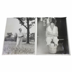 1933 US Open at North Shore GC Wire Photos - Leo Diegel & Joe Kirkwood - June 8th & 10th
