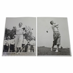 1933 US Open at North Shore GC Wire Photos - Leo Diegel & Frank Walsh - June 7th & 8th