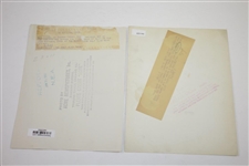1933 US Open at North Shore GC Wire Photos - Leo Diegel & Frank Walsh - June 7th & 8th