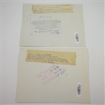 1933 US Open at North Shore GC Wire Photos - Bob MacDonald & Danger Spots - June 8th & May 23rd
