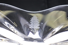 Pine Valley Golf Club Classic 1974 Baccarat Crystal Tray - Excellent Condition