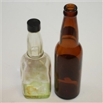 Vintage Goetz Country Club Pilsner Beer & Jeris Fore After Shave Bottles 