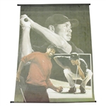 Tiger Woods Rollout Nike Cloth Collage Banner with Swing Finish, Concentration, & Victory