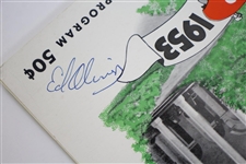 Sam Snead, Ellsworth Vines, & Ed Oliver Signed 1953 Carling's Open Program FULL JSA #X22541
