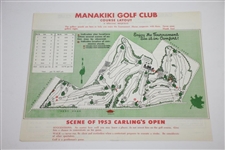 Sam Snead, Ellsworth Vines, & Ed Oliver Signed 1953 Carling's Open Program FULL JSA #X22541