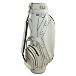 Tiger Woods, Payne Stewart, & Fellow Pros Signed Isleworth (Fla. Home of Tiger) White Golf Bag JSA ALOA