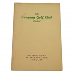 Circa 1950s The Torquay Golf Club Limited Handbook