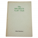 Circa 1950 The Bramley Golf Club Official Handbook by Robert Browning