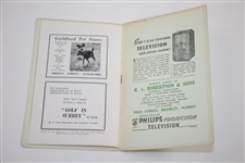 Circa 1950 The Bramley Golf Club Official Handbook by Robert Browning